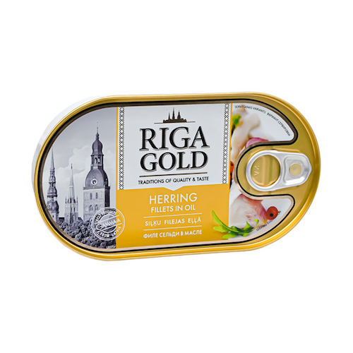 картинка Филе сельди в масле "Riga Gold" 190г – Prostor.ae