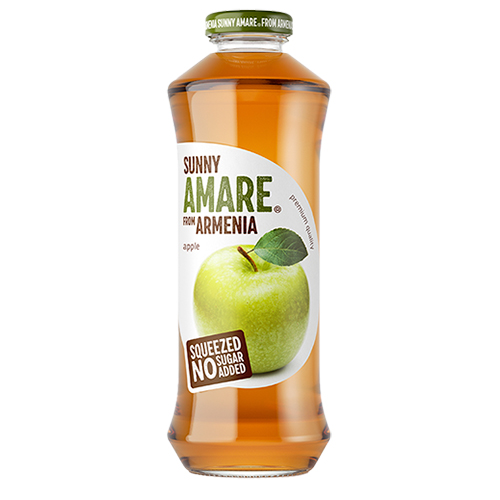 картинка Яблочный сок прямого отжима (без сахара) "Amare" (Армения) 750мл – Prostor.ae
