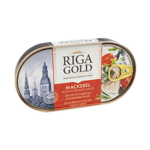 картинка Филе скумбрии в томатном соусе "Riga Gold" 190г – Prostor.ae