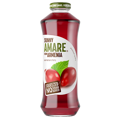 картинка Кизиловый сок прямого отжима с добавлением яблочного сока (без сахара) "Amare" (Армения) 750мл. – Prostor.ae