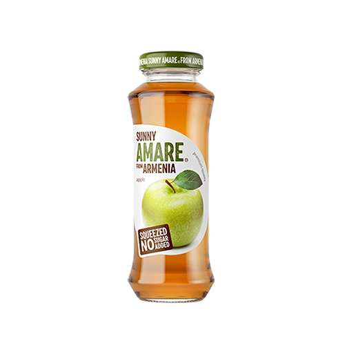 картинка Яблочный сок прямого отжима (без сахара) "Amare" (Армения) 250мл – Prostor.ae