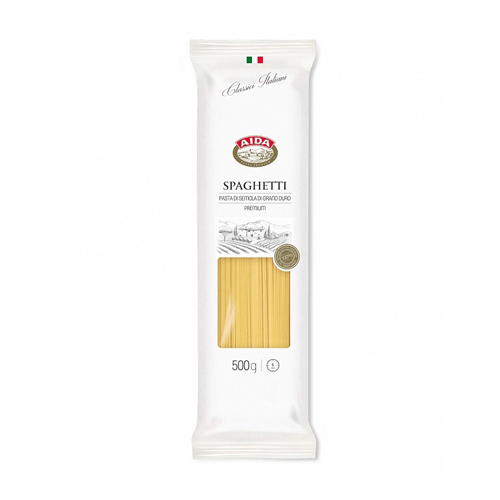 картинка Макаронные изделия из твердых сортов пшеницы "Spaghetti" Спагетти "Аида" 500г – Prostor.ae