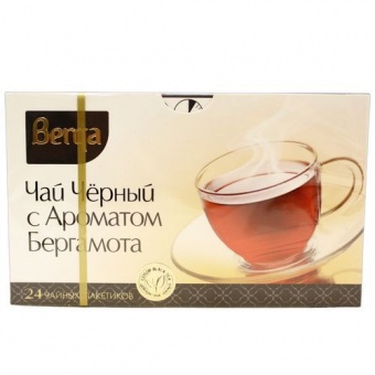 картинка Чай черный с ароматом бергамота в пакетиках "Berqa" (Азербайджан) 48г. (24х2г.) – Prostor.ae